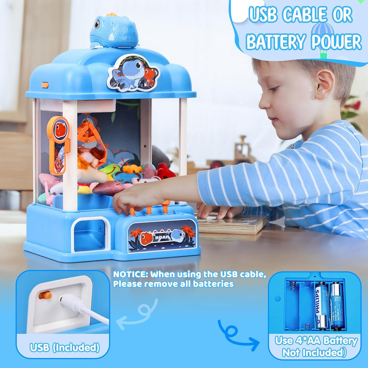 CWLAKON Claw Machine for Kids Boys Dinosaur Toys - Blue - image 3