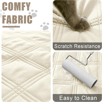 Smiry Waterproof Dog Bed Cover - Beige/Beige / Lattice / 40x50 - image 4