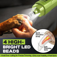 Whisper-Quiet Dog Nail Grinder 50%More Power for Sensitive Dogs - Green - image 4