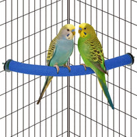 U-Shaped Large Parrot Perch, Quartz Bird Perch for Cage – Essentials for Birds - Small / Blue-corner-90