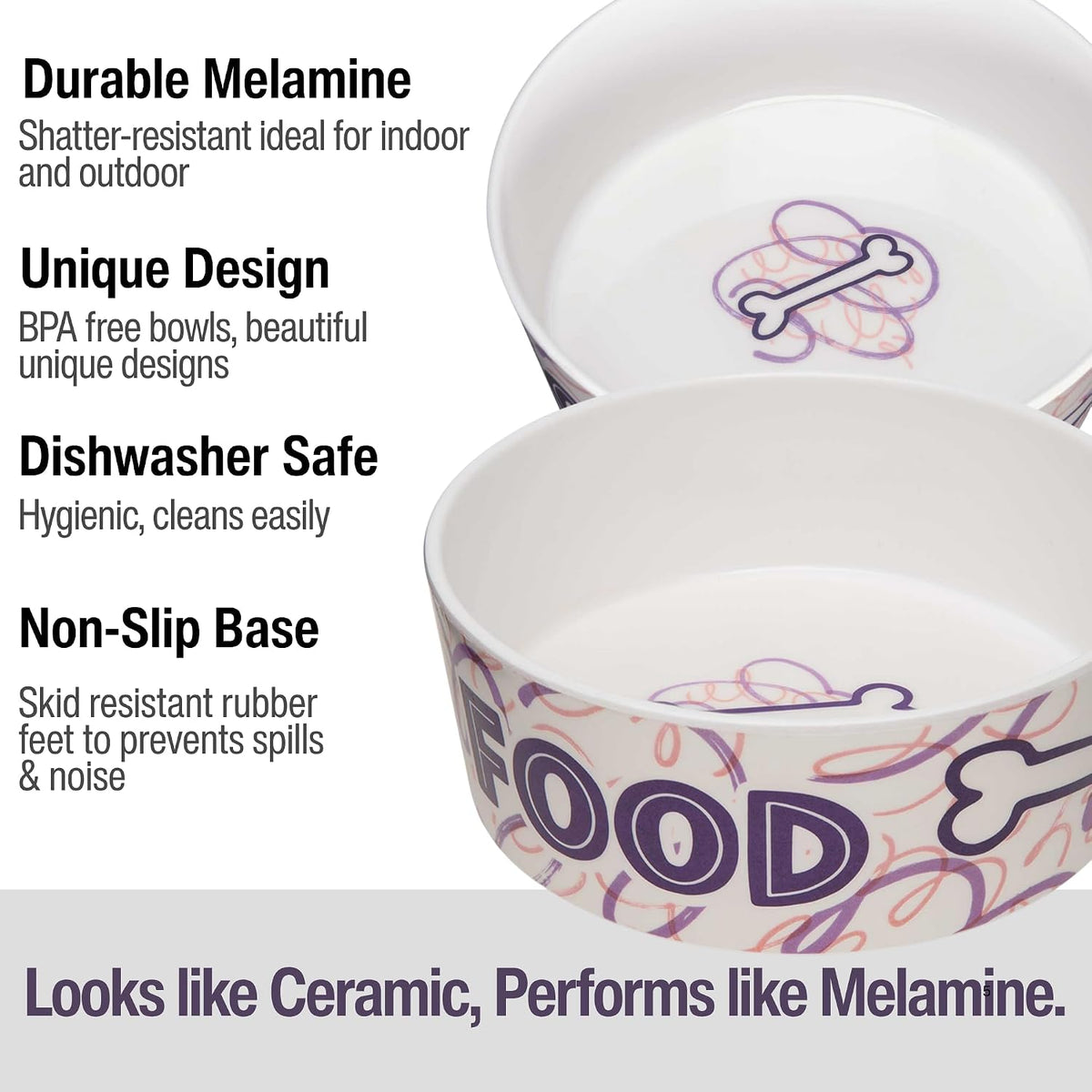 Loving Pets Dolce Moderno Dog Bowl - Large / Food & Water - image 2
