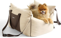 Lesure Dog Car Seat for Small Dogs - Beige