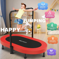 ANCHEER 56" Double Mini Trampoline for Kids - Red Pro - image 3