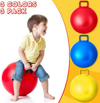 Lewtemi 3 Pcs 29" Hopper Ball Handle, Gradient Red - 18" / Red, Blue, Yellow - image 3