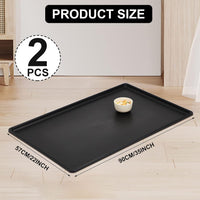 2 Pcs Dog Crate Tray 42" Replacement, Plastic Bottom Pan – Essentials for Dogs - 36" - image 2
