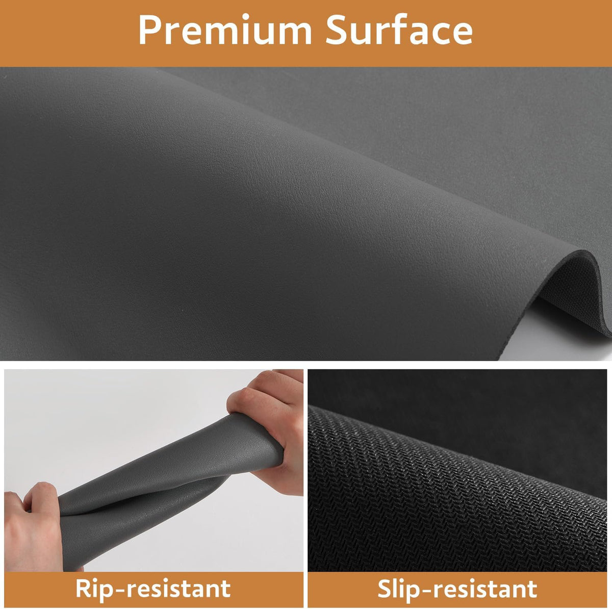MontVoo Absorbent Dog Food Mat-Dog Mat for Food and Water Bowl - Darkgrey / 17"x28" - image 4