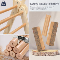 BlueWood Pikler Triangle Set with Cushion - Natural / with Cushion - image 4