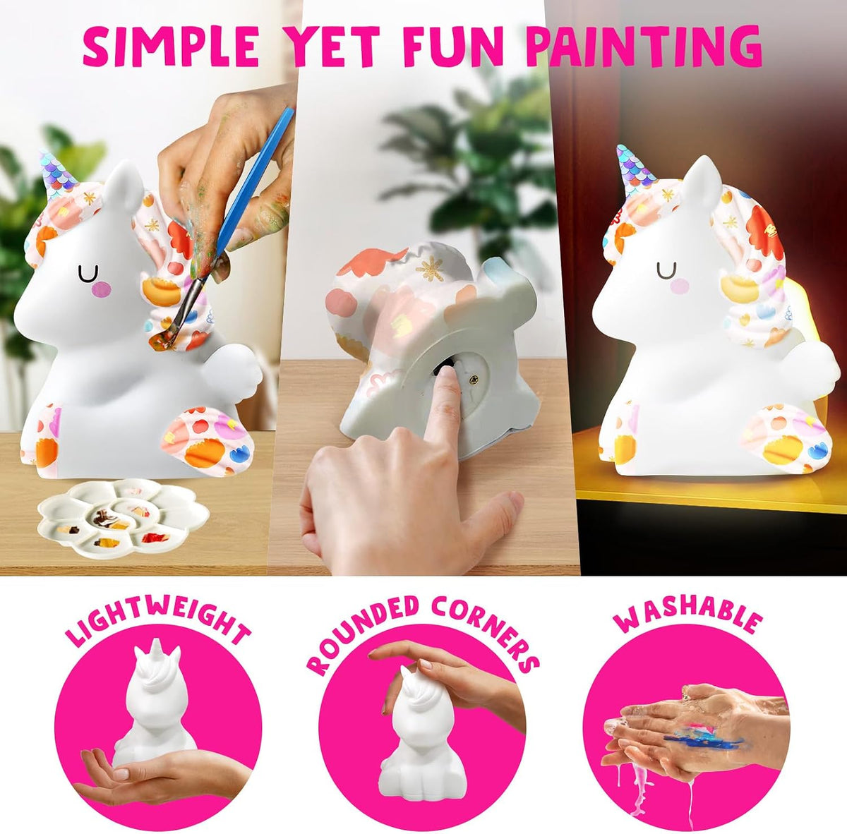 Goodyking Paint Your Own Cat Lamp Kit - Unicorn 1pcs - image 4
