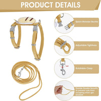 TIESOME Cat Harness and Leash Set - Vanilla Yellow - image 3
