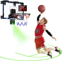 Indoor Basketball Hoop with Auto Scoring - Basketball Hoop with Projected Court