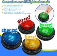 Gelabur Set of 4 Buzzers for Trivia Games - Small (Pack of 3) - image 3