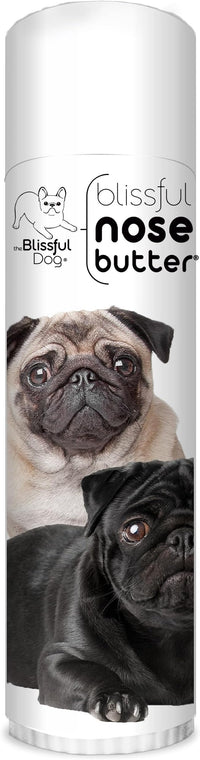 The Blissful Dog Pug Duo Unscented Nose Butter - Dog Nose Butter, 0.50 Ounce
