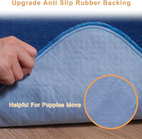 2Pack Washable Pee Pads for Dogs 18”x24”, Quick Dry Puppy Pads, Waterproof, Non Slip, Premium Reusable Dog Training Pads