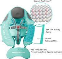 Mambobaby Float with Canopy, UPF 50+ Baby Swim Float – Fun for Kids & Family - Special Green - image 2