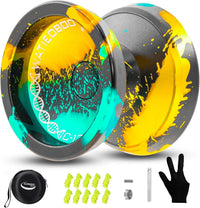 C130 YoYo Professional Responsive Yo yo Bearing for Kids Beginner - Black Green Yellow