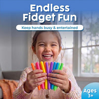 BUNMO Stretchy Strings, Stimulating & Fun Fidget Toys for Kids - Mini Smooth - 12 Pack - image 3