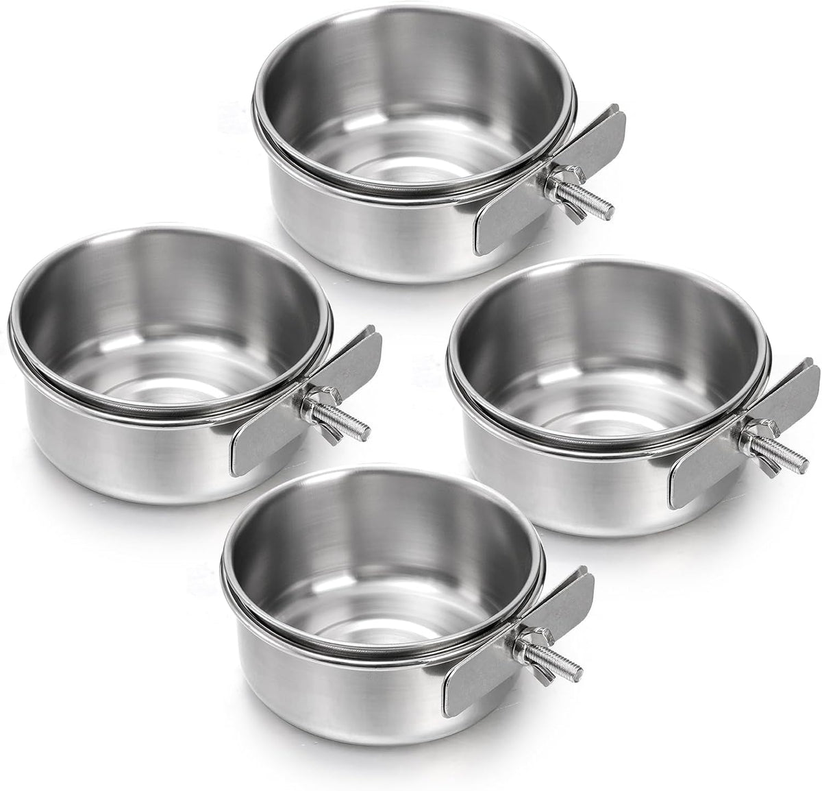 Okllen 4 Pack Bird Feeding Dish Cups - image 3