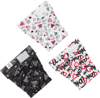 CuteBone Washable Dog Diapers Female No Tail Hole 3 Pack Reusable - For docked-tail, hearts / S - image 2