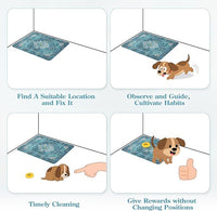 HAOCOO Washable and Reusable Pee Pads for Dogs,(1 Pack) 6Ft x 6Ft Super Absorbent Puppy Training Pads, Blue Waterproof Leak-Proof Whelping Pads Non-Slip Potty Pads for Pet Housebreaking