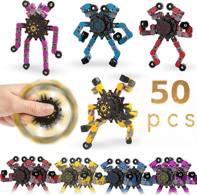 18pcs Random Fidget Spinners - Multicolor 50pcs