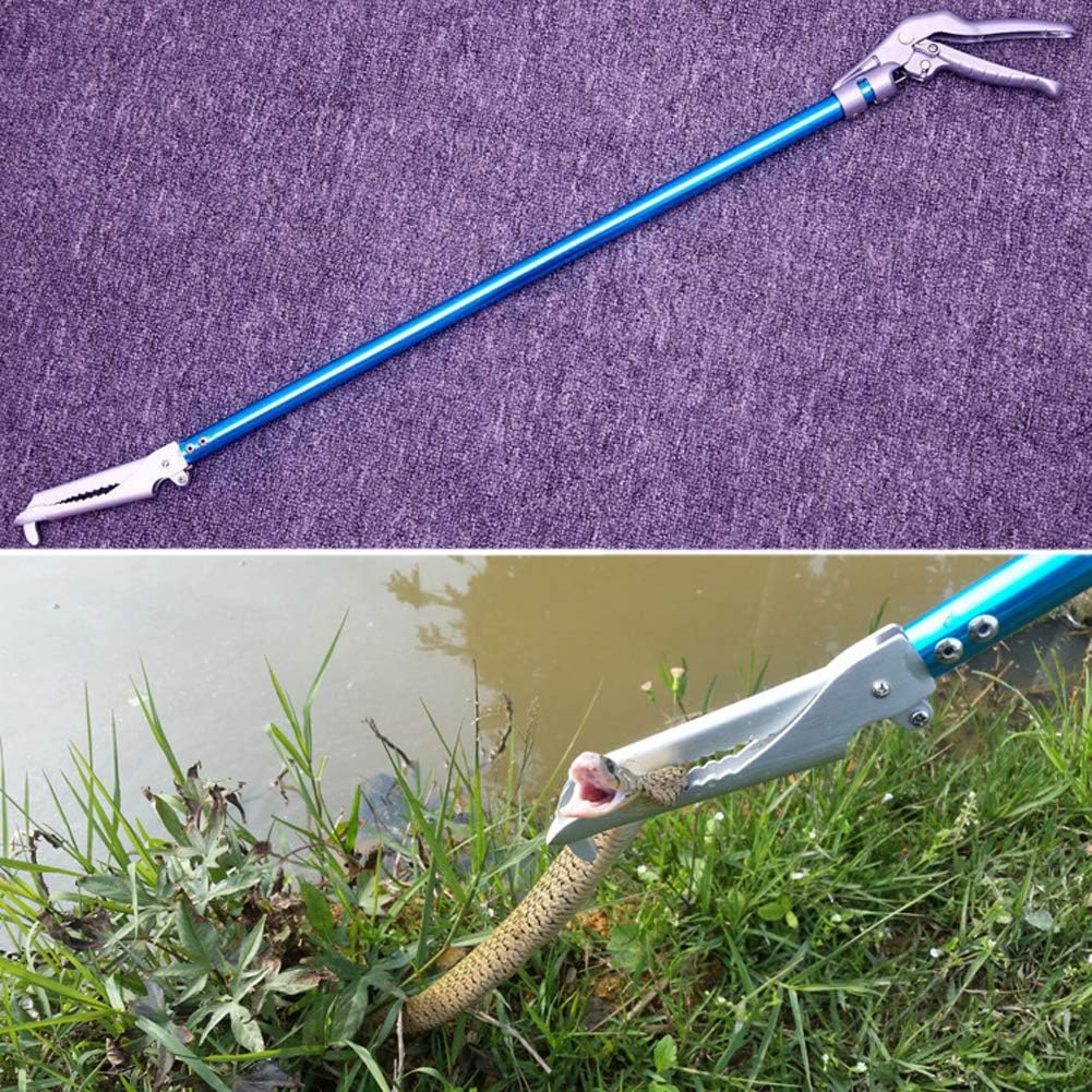 60" Professional All-Aluminum Alloy Snake Tong Reptile Grabber Rattle - image 4