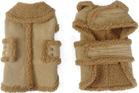 Dog Winter Jacket, Warm Windproof Dog Sweaters for Small Dogs - brown / X-Large(41.9lb-57.3lb) - image 3
