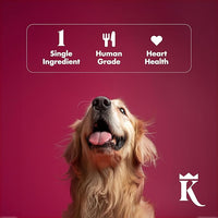King Lou Pets - Whole Chicken Hearts for Dogs and Cats - Freeze Dried Cat Treats and Dog Treats - USA-Made Chicken Hearts - Taurine, Zinc, & Iron to Support Heart Health - Contains 50-60 Whole Hearts