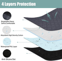 Octagon Dog Playpen Mat Washable Leakproof Pet Liner, 29' - Dark Grey-l / Octagon-L-45' (Diameter) - image 2