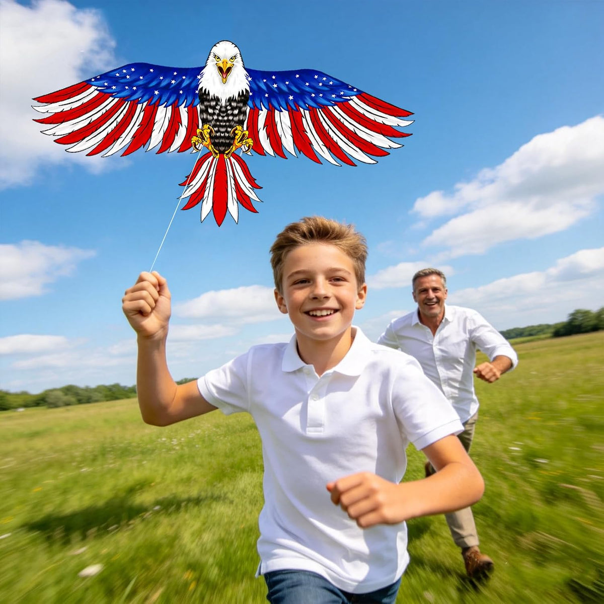 Bald Eagle Kite for Kids & Adults - 71"American Flag - image 4