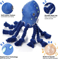 Dog Toy, Large Dog Squeaky Toys - Octopus - image 2