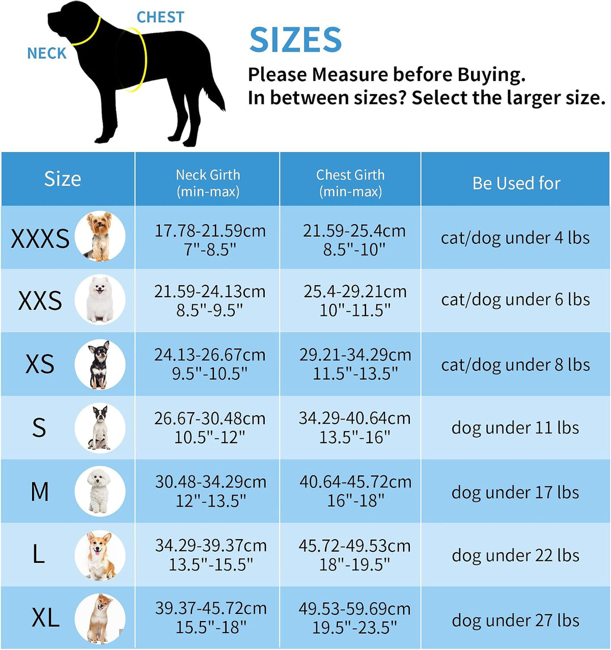 AIITLE Small Dog Harness and Leash Set, Step-in Puppy Pet Vest - S(Chest: 13.5 - 16") / Blue - image 2