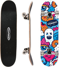 ChromeWheels 31 inch Skateboard Double Kick Skate Board Cruiser - #02