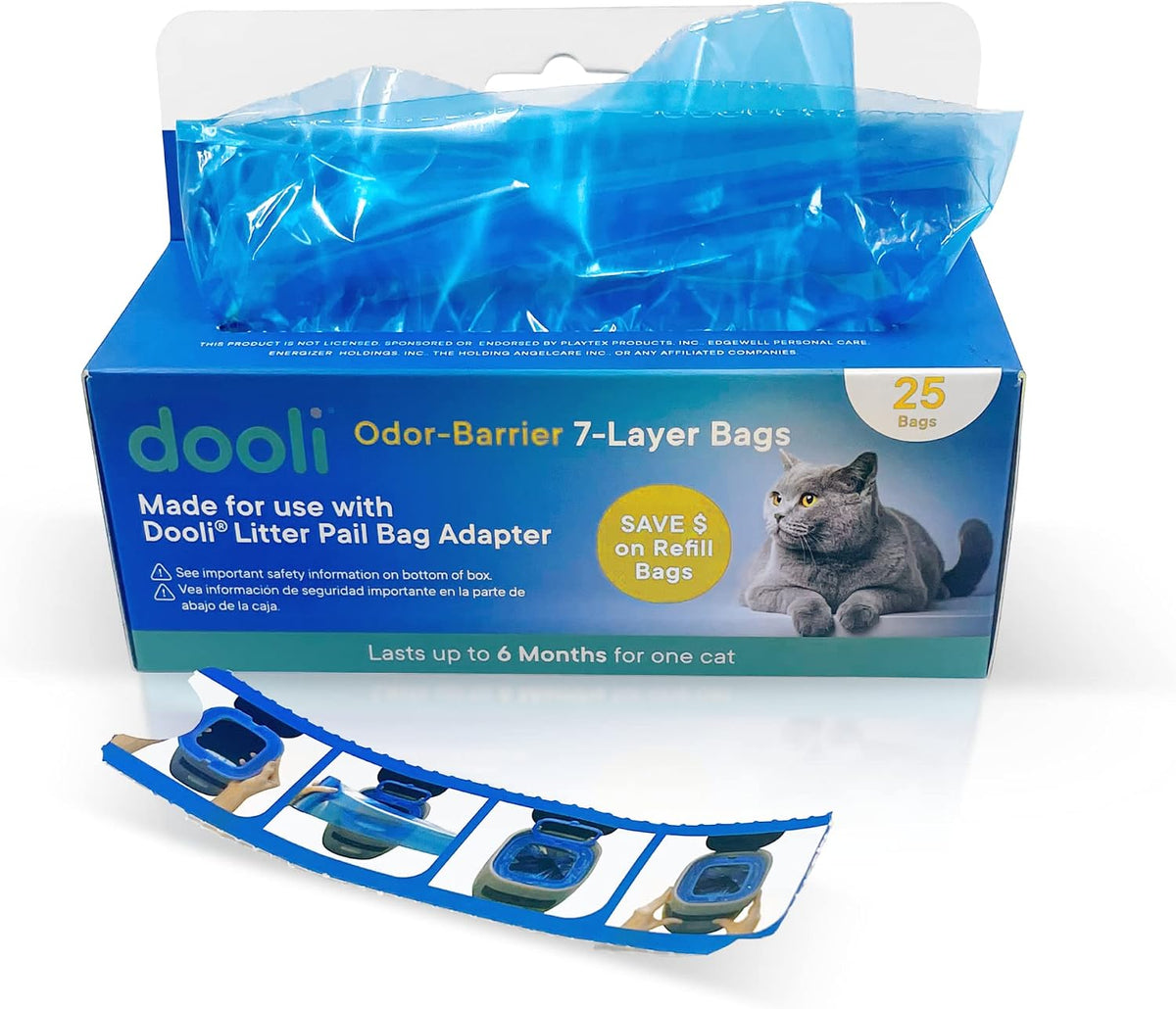 Cat Litter Pail Refills, Fits Litter Genie & Plus - image 3