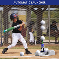 QDRAGON 2 in 1 T Ball Sets for kids Automatic Pitching Machine – Fun for Kids & Family - Blue - image 3