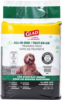 Glad for Pets, Activated Carbon Disposable, Dog Pee Pads - Large / 14