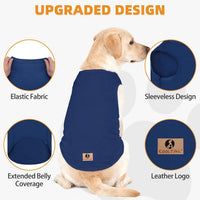 Halloween Dog Shirts for Large Dogs - Navy Blue&Grey / XXX-Large(Chest 31", Back 25") - image 2