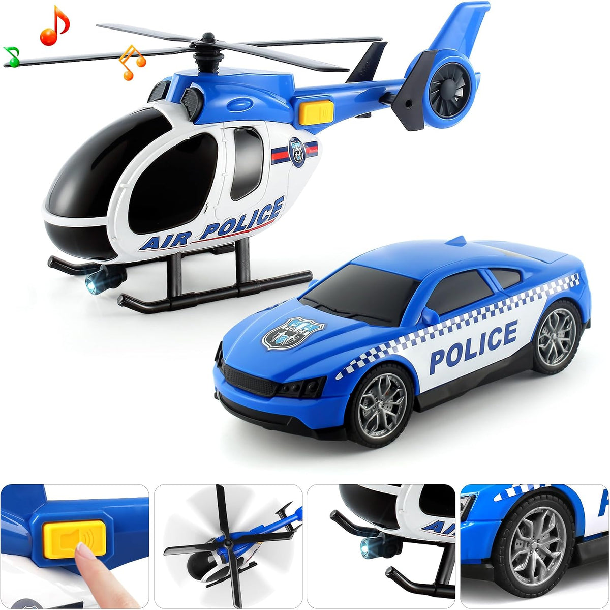 Dwi Dowellin Toddler Boy Toys for 3 4 5 6 Year Old - Police Truck - image 3