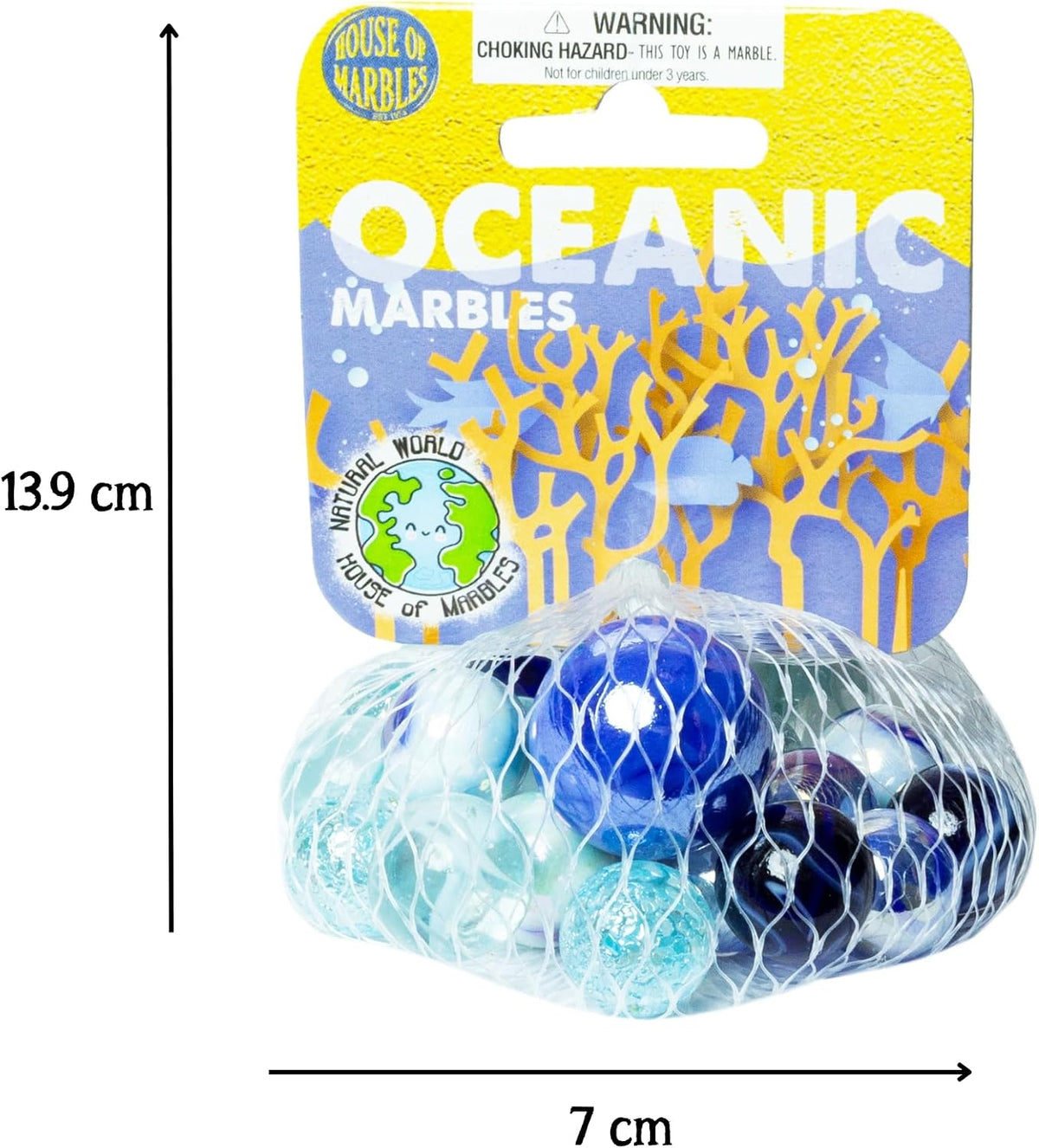 House of Marbles Solar System Net Bag of Marbles - Oceanic - image 4