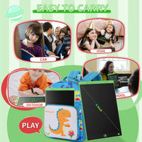 [2 Pack] Genialba LCD Writing Tablet 10-Inch Colorful Doodle Board - Green / 8.5 Inch / 1 - image 4