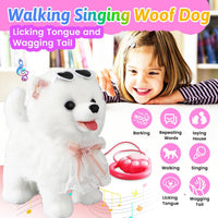 Marsjoy Samoyed Walking Dog Toy for Kids Singing Talking Puppy Barks - Samoyed - image 3