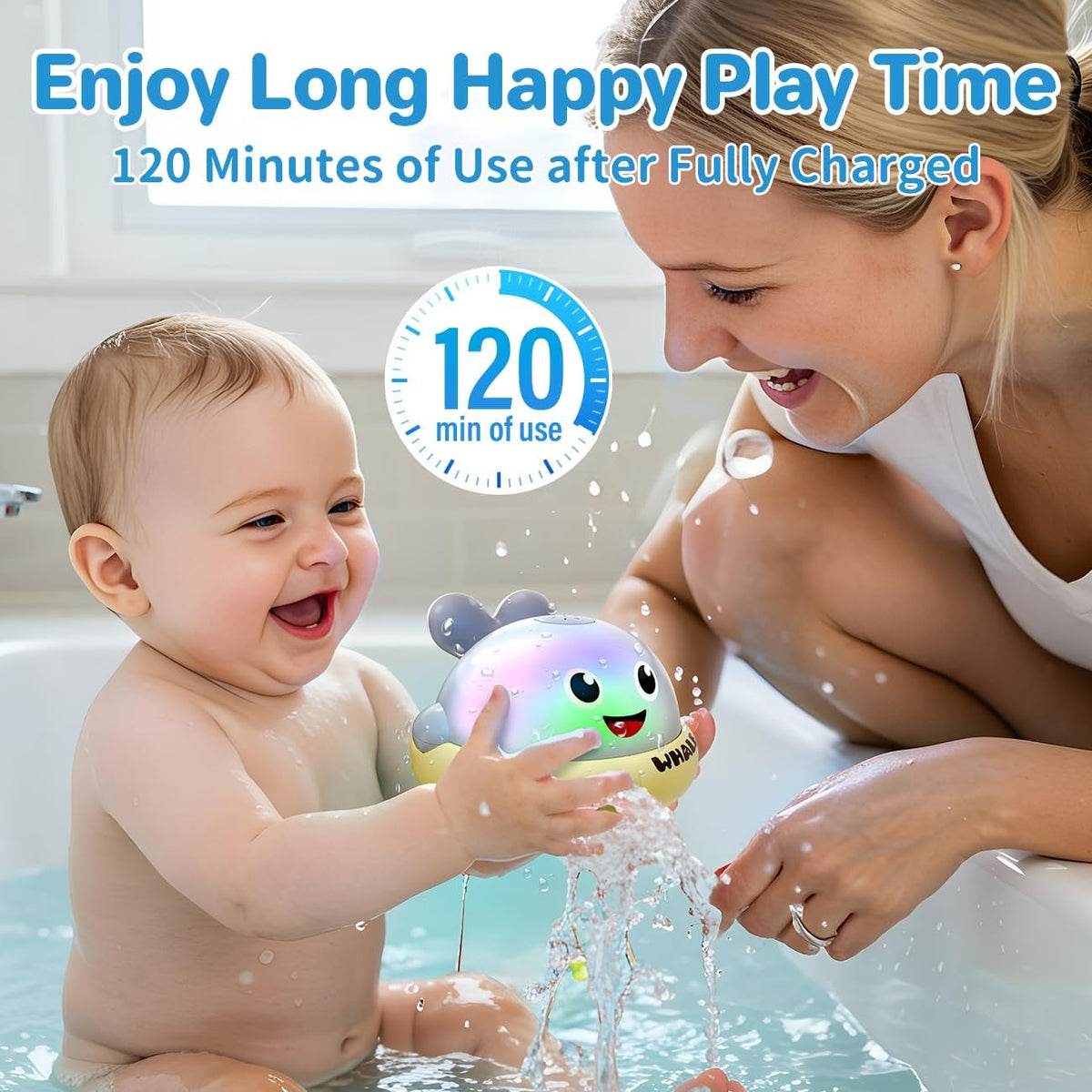 Bath Toys for Kids Age 1-3 - Grey - image 4