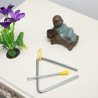 6 Inch Musical Steel Triangle Percussion Instrument With Striker – Fun for Kids & Family - 5 Inch - image 4