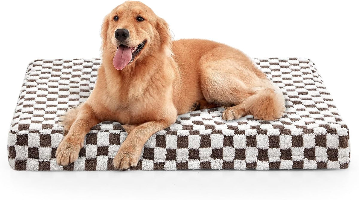 JOEJOY Dog Bed for Large Dogs - XL (47x29) / Coffee