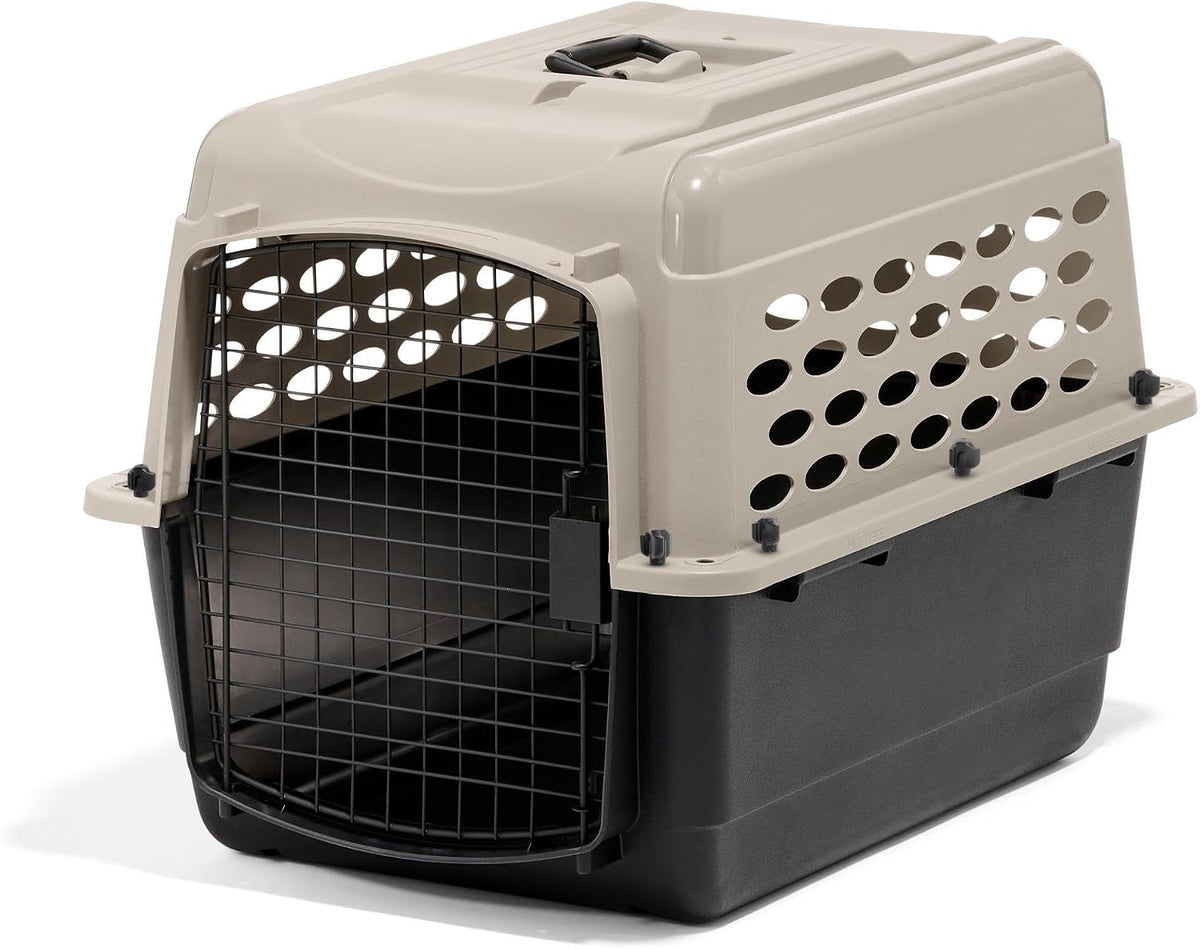 Petmate Vari Dog Kennel, Carrier for Large Dogs, Taupe and Black - 28.0"L x 20.5"W x 21.5"H / Kennel Only
