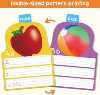 Auchq alphabet writing practice cards, 13 double-sided dry erase letter tracing cards - view 4