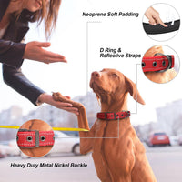 PetiFine Dog Collars for Medium Dogs - Red / Medium (14.5"-19") - image 2