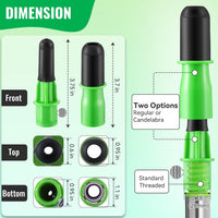 Dreyoo 4 Pcs Light Bulb Changer Set, Suction Cup & Cage Changer - Green - image 3