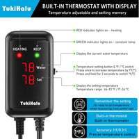 YukiHalu Aquarium Heater 50/100/200/300/500W with Protective Case - 300W - image 2