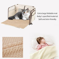 Cat Carrier,Dog Carrier for Small Dogs,TSA Approved/Expandable/3D Foldable Mat/900D Wear Resistant Oxford Fabric,Pet Carrier Airline Approved,Dog Car Seat for Car Travel,Outdoor Camping