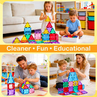 Antibacterial Magnetic Tiles - 58 PCS - image 4